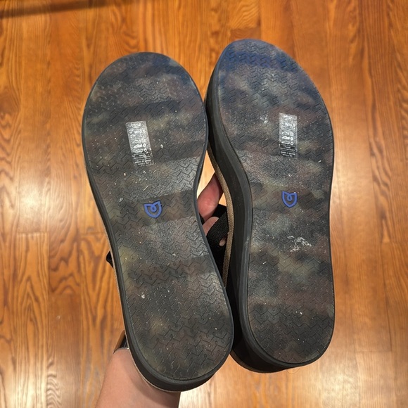 Rothy's Ankle Strap Platform Sandal Lightweight Wedge Size 10.5 Black worn once - Picture 7 of 8